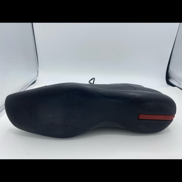 Mens Black Leather Prada Shoes 11-1/2 - Picture 9 of 16